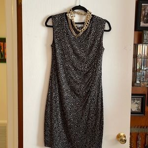 Loft, animal print dress
